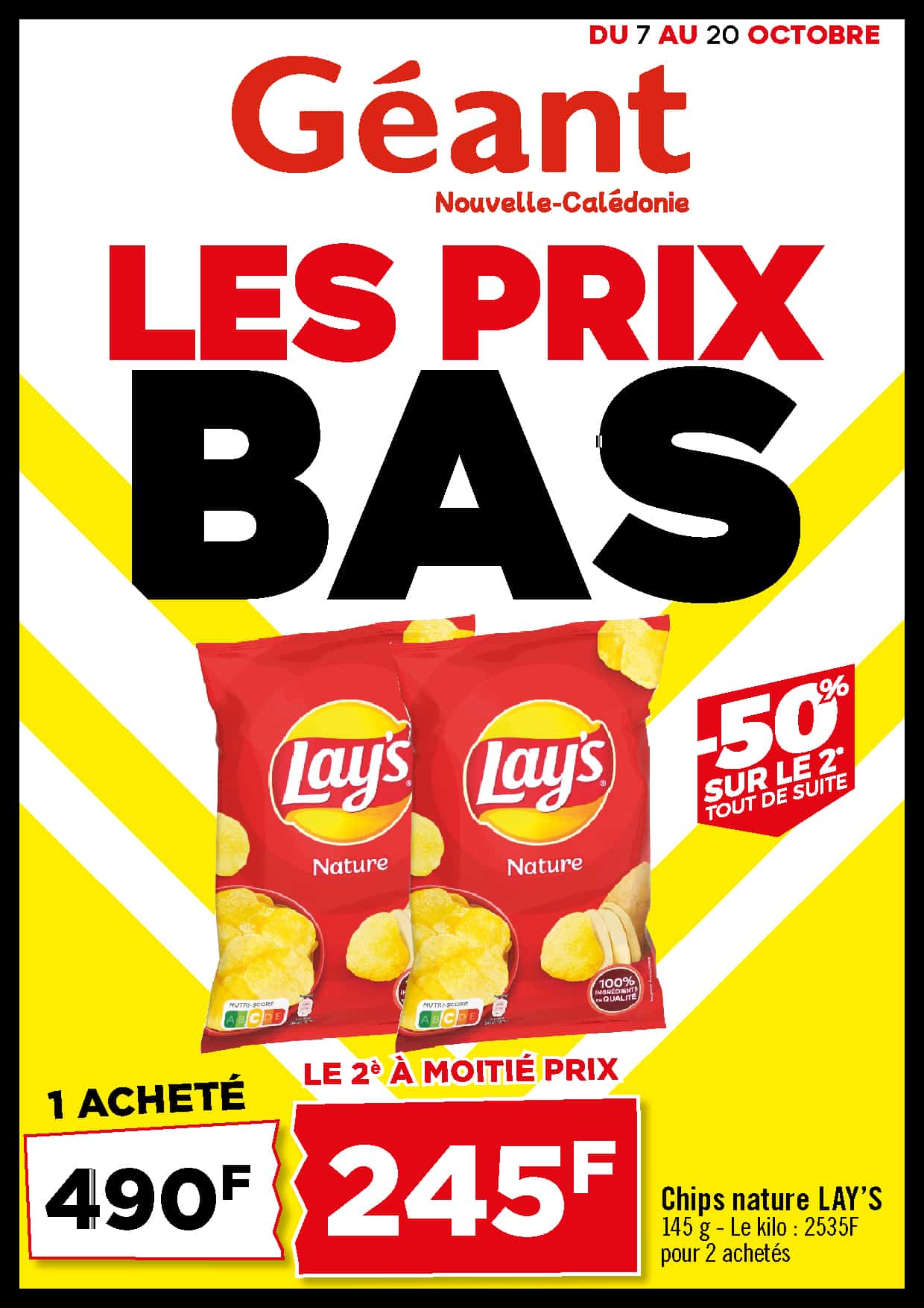 Les Prix Bas chez Géant du 07 au 20 Octobre 2024