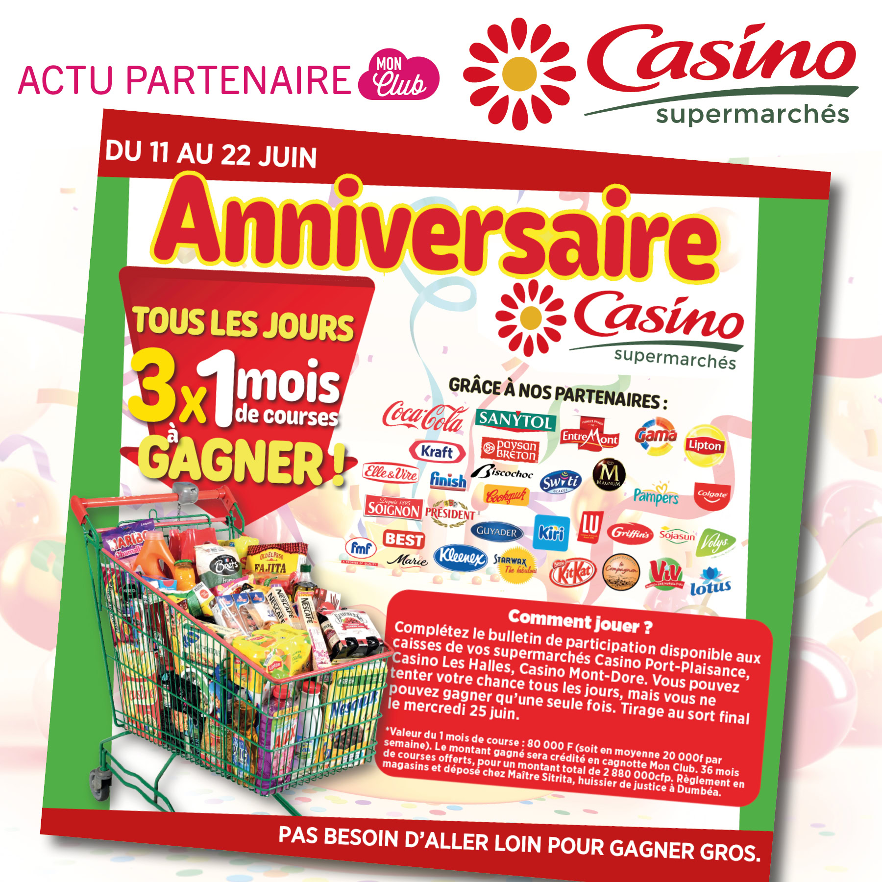 Grand Jeu anniversaire Casino ! 🥳