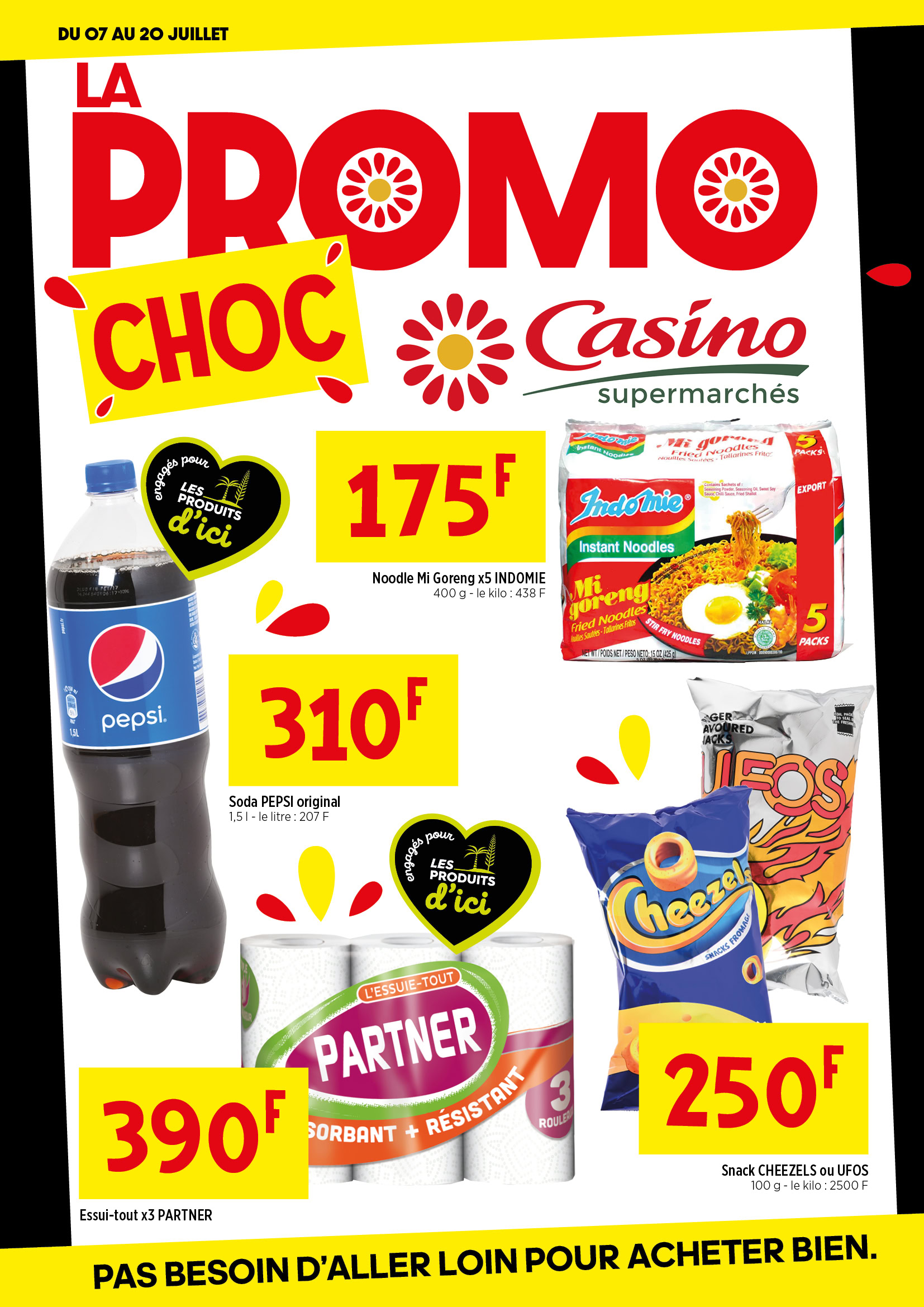 LA PROMO CHOC CHEZ CASINO DU 07 AU 20 JUILLET 2025