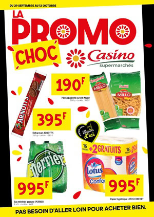 PROMO CHOC CHEZ CASINO DU 29 SEPTEMBRE AU 12 OCTOBRE 2025 !