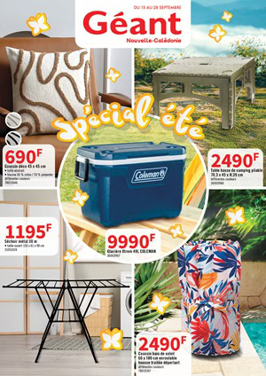 SPECIAL ETE CHEZ GEANT DU 15 AU 28 SEPTEMBRE !