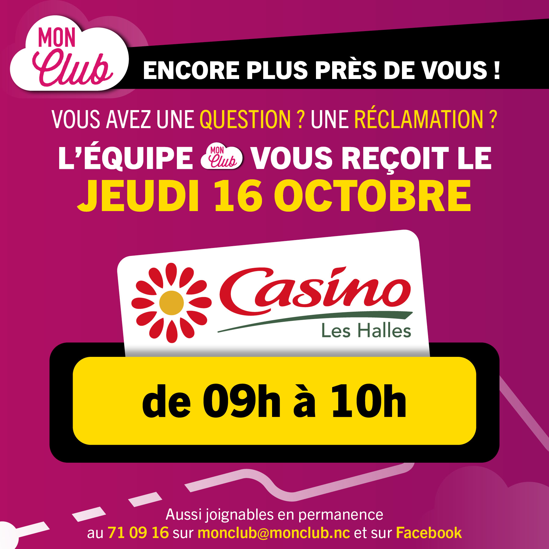 🗓️ Nos horaires